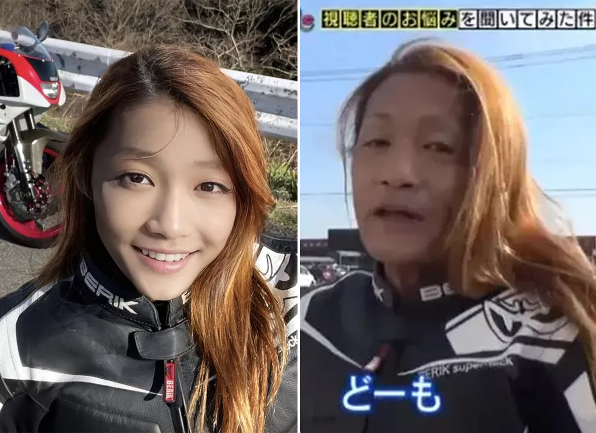 Garota influencer japonesa motociclista é desmascarada trata se de um homem de anos