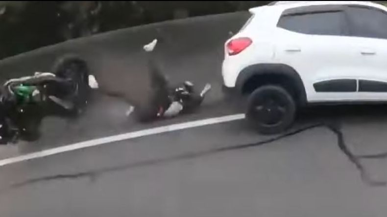 Vídeo: Motorista embriagado atropela motociclista em rodovia de Vinhedo (SP)
