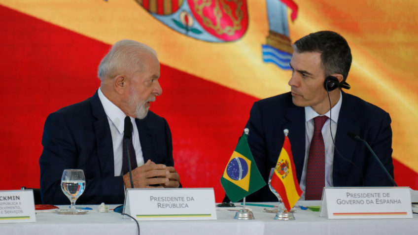 Pedro Sánchez, primeiro-ministro da Espanha, visita o Brasil com Lula